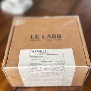 Le Labo Santal 33 BRAND NEW STILL IN PLASTIC 100mL/3.4 fluid oz bottle